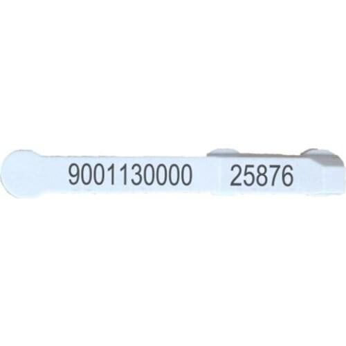 X80pcs white ISO11784/85 TPU 134.2KHz FDX-B RFID animal ear tag for sheep electronic identification with ICAR Certification