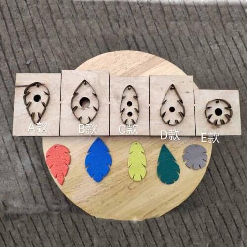 Japan Steel Blade Knife Mold eardrop dies leaf shape paper art leather decoration for DIY handmade leather craft hand punch tool