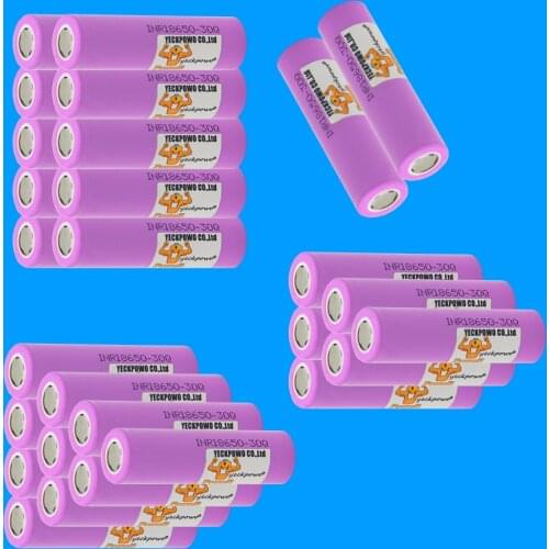 Yeckpowo INR18650 30Q battery 3000mAh 10C 30A high current li-ion batteries lithium 3.7V rechargeable akkumulator
