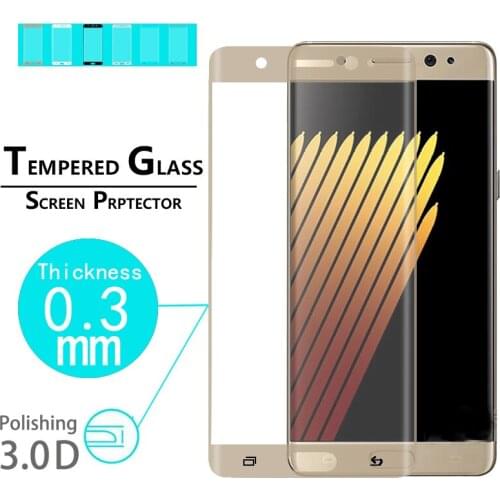 New Anti-scratch Screen Explosion proof film 3D full Curved film for Samsung Galaxy Note 7 5.7" full cover Tempered Glass Films