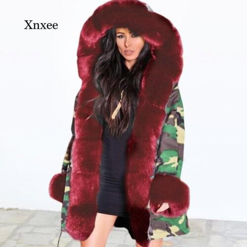 Winter Black Medium Jackets Outwear Thick Parkas Coat Womens Jacket Womens Fur Coat