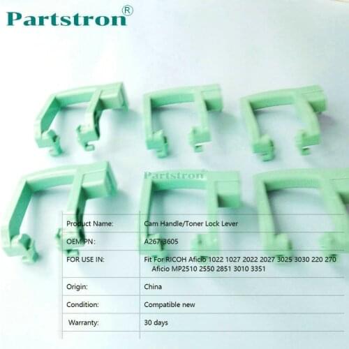 10Pcs Toner Lock Lever Cam Handle A267-3605 Fit For Ricoh 1027 2027 3025 3030 2550 3350 2851 3351 For Ricoh Copier Parts
