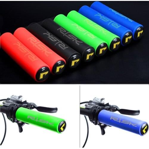 2PCS/lot Silica Gel Bicycle Handlebar Grips Anti-slip And Shock Absorption Soft Handlebar Cover