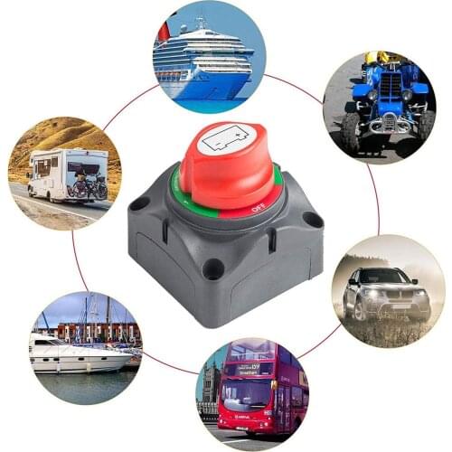 3 Position Disconnect Isolator Master Switch 20 Battery Power Cut Off Kill Switch 12-60V Fit for Car/Vehicle/RV/Boat/Marine