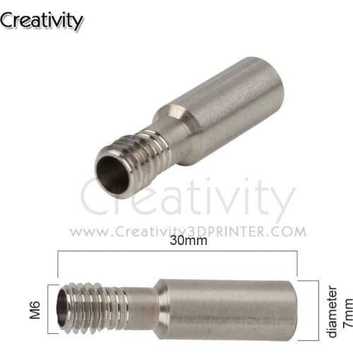 2/5pcs Lot CR10 Special Throat Bowden Tube Long Thread For 1.75 mm Filament 3D Printers Parts Full Metal Part