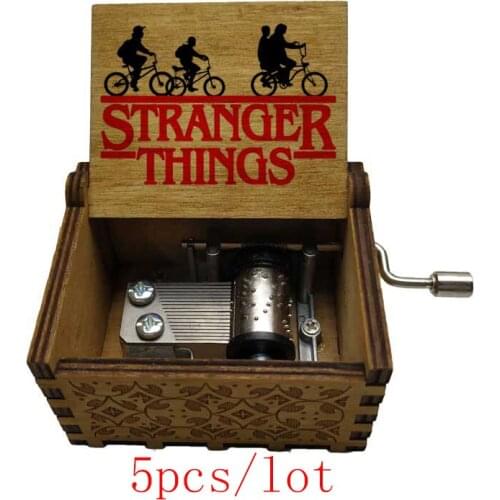 5pcs TV stranger things Music theme never ending story color print Wooden Hand Christmas Gift Birthday Gift fans friend gift