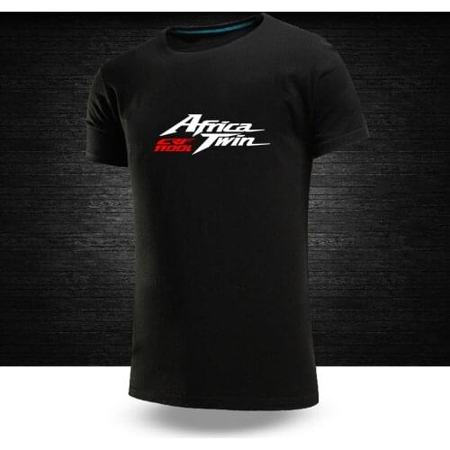 Africa Twin Crf 1000 L Crf1000 Summer Men New T-Shirt For Men O-Neck Tee Short Sleeve Plain T-Shirts Casual Motorcycle Tee Tops