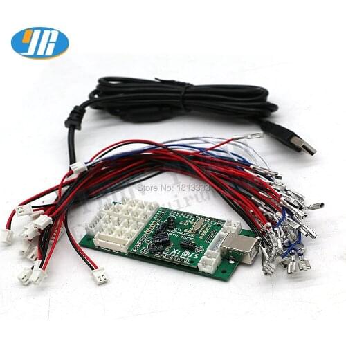 2pcs XBOX360 Arcade joystick controller USB encoder with USB cable and button wire Arcade DIY