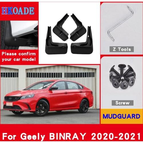 Car Fender Mud Flaps For Geely Binray 2020 Geely Binray 2021 Mudguards Splash Guards Fender Mudflaps Car Fender Accessories