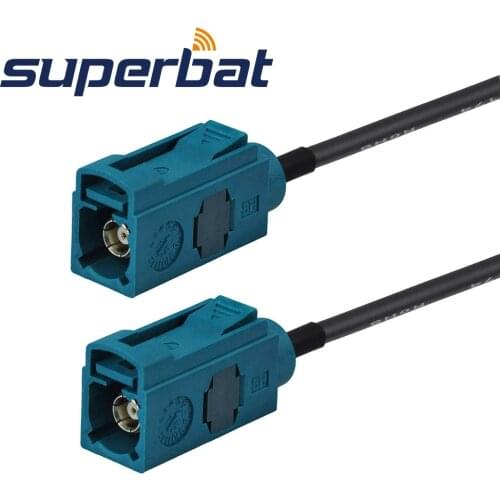 Superbat Fakra Z Jack Straight to Fakra Female Straight Connector Automotive Pigtail RG174 Z RG174 for Neutral Coding WIFI