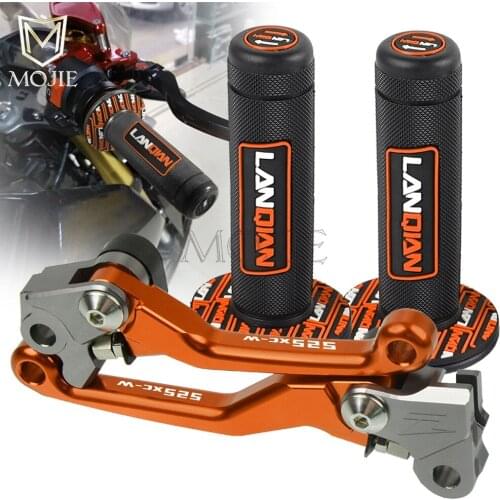 For 525 XCW XC-W 525XCW 525XC-W 2003-2007 2004 2005 CNC Pivot Brake Clutch Levers Dirt Bike Handle Hand Grip Handlebar Motocross