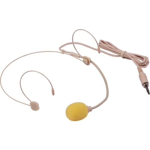 Photography 2 Options Good Quality Headset Microphone Condenser Mic 3.5mm Interface for Wireless Bodypack Transmitter