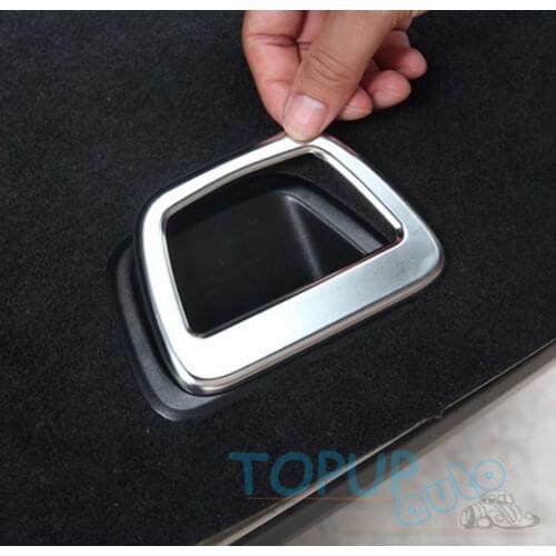 CHROME REAR CARGO TRUNK HANDLE CAP COVER TRIM BEZEL FIT FOR LAND ROVER DISCOVERY SPORT 2015