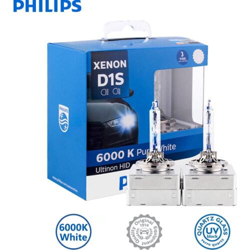 Philips D1S D2S D2R D3S D4S 6000K Ultinon HID Xenon WX 35W Cool White Light Xenon Head Lamps Original Car Bulbs Germany 2pcs
