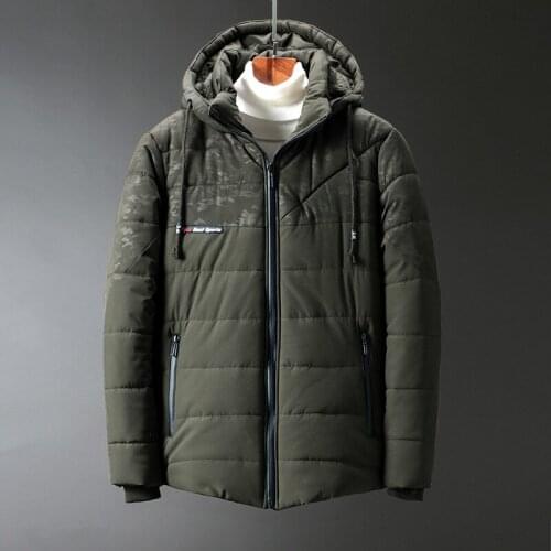 Men Coat Winter Plus Size 4XL 5XL 6XL 7XL 8XL Mens Hooded Collar Winter Parka Cotton Padded Jackets Men Can 150kg
