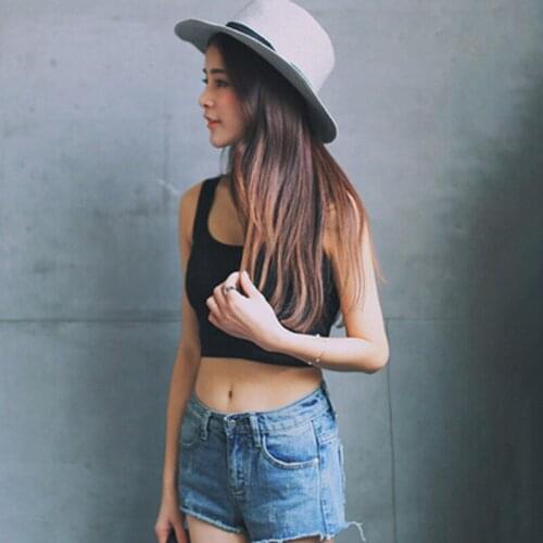 New Sportswear Women Short Crop Tops Sleeveless U Crop Tops Yoga Shirts Fitness Tank Tops Female Cotton Yoga Vest