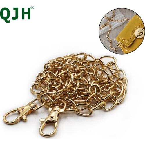 New High Quality Strap For Luggage Handbag Accessories Wallet Belt Handle Cute Metal Chain Handbag Women Accessories / Gold