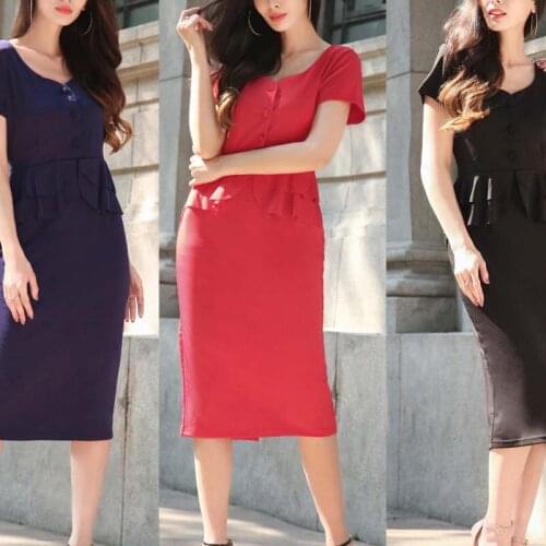 PADEGAO Summer Dresses With Buttons