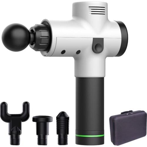 Fascia Gun Muscle Relax Body Relaxer Leg Electric Shock Gun Home Massage Gun Fitness Stick 30 Speed 6 Heads Multifunction