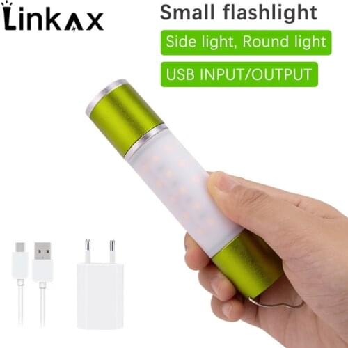 10W Mini USB Rechargeable Flashlight Portable Lamp Hanging Camping Light White/Warm White LED Torch Lamp 18650 Battery Lantern