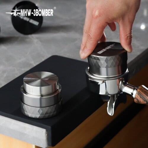 MHW-3BOMBER Coffee Tamper 51mm 53mm For Delonghi Breville Coffee Distributor Barista Tools Accessories Espresso Coffee Hammer