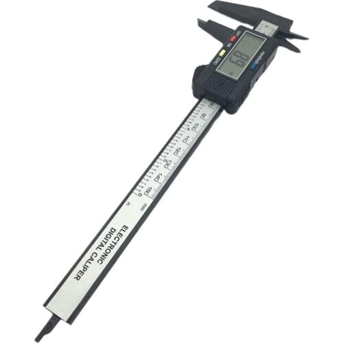 Vernier Caliper 0-150mm Measuring Tool Plastic LCD Digital Electronic Carbon Fiber Ruler Gauge Micrometer