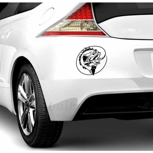 15.7x15cm go fishing car sticker funny car stickers styling removable decal N452
