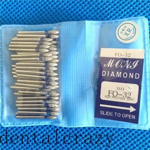 Dental Diamond FG High Speed for polishing smoothing FO SERIES/TC-11EF SERIES 50PCS/BAG