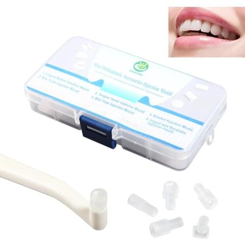 Dental instrument Mini Orthodontic Bracket Lingual Button Wire Tongue Tamer Accessories Injection Mould Teeth Model