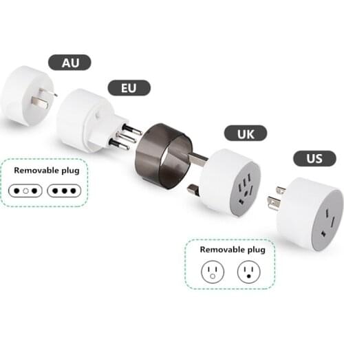 Electrical Universal Adapter Plug Travel Power Socket Converter Outlet All in One Worldwide Use US/UK/EU/AU For Travel