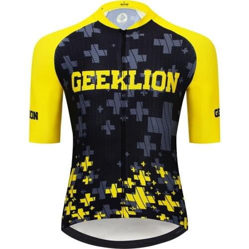 Geeklion Laser Cut Ending Sleeves Cycling Jersey Pro Aero Cycling Clothing Breathable MTB Wear