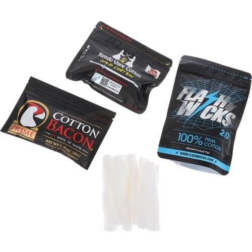 100% Cotton Bacon Gold Version Fit For Atomizer Tank Vaporizer Ecig Accessories