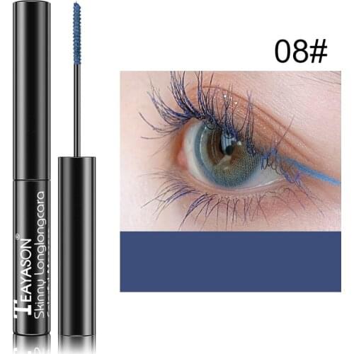 1@# 1Pcs 4d Silk Fiber Mascara Waterproof and Easy to Dry Natural Soft Long Eyelash Makeup Mascara Black Thick Eyelash Cosmetics
