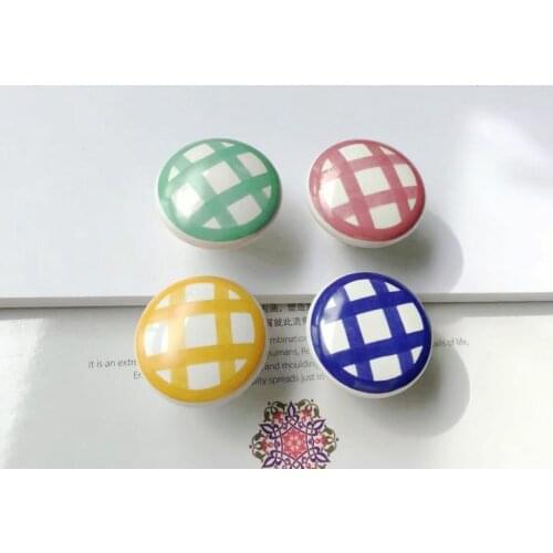 1PCS Heart /Round shaped Ceramic Kitchen Cabinet Closet Dresser Pull Handles children Wardrobe Drawers Knobs Handles