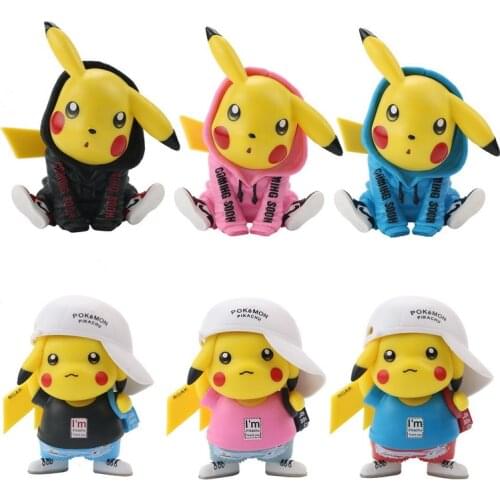 3PCS Takara Tomy Pokemon Go Collections Models 8-12cm Pokémon Trendy Pikachu Anime Action Figures Toys Dolls Xmas Gifts for Kids