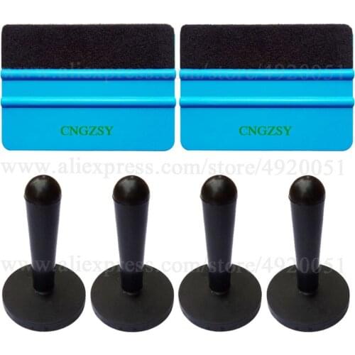 3D Carbon Foil Film Wrapping Window Squeegee Auto Vinyl Wallpaper Fix Install Tools Car Sticker Magnet Holder Accessories K09A