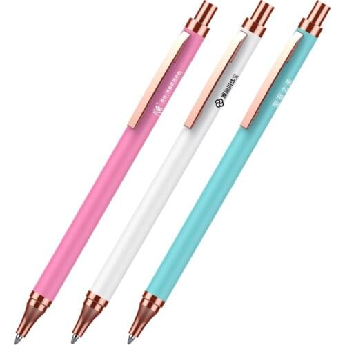 50 pcs/lot Multi color ball pen promotional thin metal ballpoint pen stainless steel pen customer laser logo