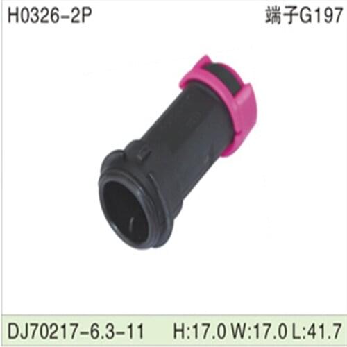 500pcs 2Pin 6.3mm male Auto Motorcycle Electronic Wiring Connector for AUdi,VW,BMW, Honda,Toyota,Ford DJ70217-6.3-11