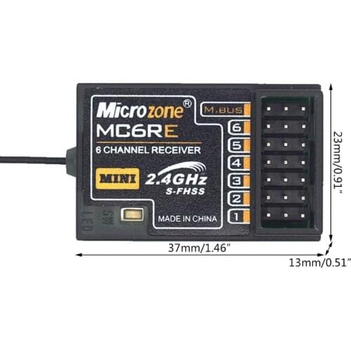 6-Channel 2.4GHz MC6RE Receiver Model Airplane Radio Controller System For MC6C/E7/MC7/MC8B/MC10 Remote Control Receiver T21A