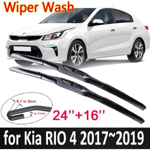 Car Wiper Blade for KIA RIO 4 2017 2018 2019 X-Line RIO4 Front Windscreen Windshield Wipers Blades Car Accessories Stickers