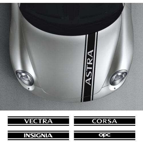 Car Engine Bonnet Cover Waterproof Stickers For Opel Astra Corsa Insignia Mokka OPC Vectra Auto Vinyl Film Decal Accessories