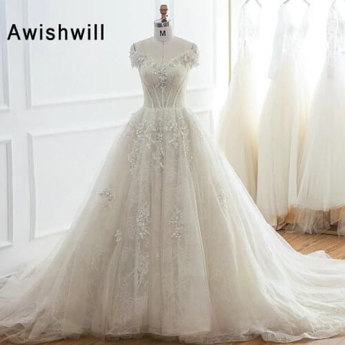 Свадебные платья со шлейфом Awishwill China At AliExpress