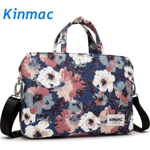 Brand Kinmac Waterproof Messenger Laptop Bag13,14,15,15.6 inch,Camellia Lady Man Case For MacBook Air Pro13.3,15.4 Dropship F124