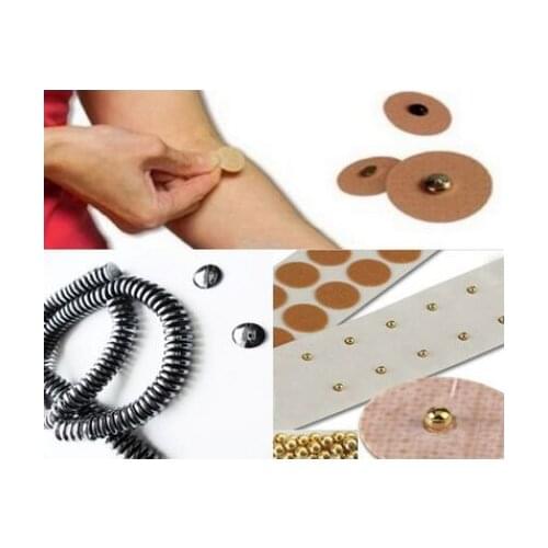 Wholesale Price- Good effect muscle relax relief pain gold/black Magnetic acupuncture plaster Acupoint massage Magnetic therapy