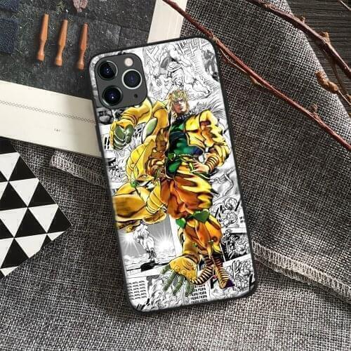Dio Brando JoJos Bizarre Anime Soft Silicone Glass Phone Case for IPhone SE 6s 7 8 Plus X Xr Xs 11 12 Mini Pro Max Samsung