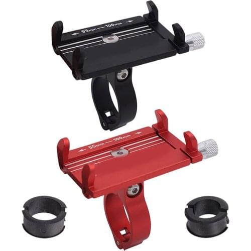 Motorcycle Bike Phone Holder Mount Bicycle Aluminum Alloy Phone Bracket Moto Outdoor Riding Handlebar for Navigation SM