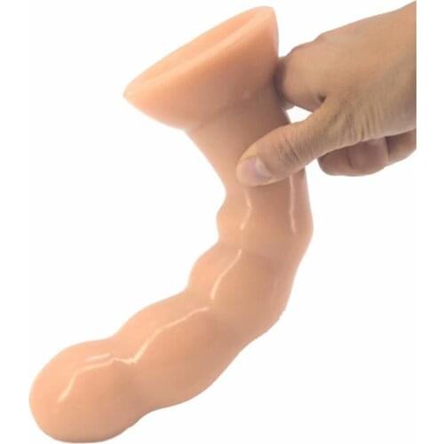 FAAK Silicone Long Beads Anal Dildo With Suction Cup Anal Plug Anal Stopper Bar Adult Products Sex Toys For Man