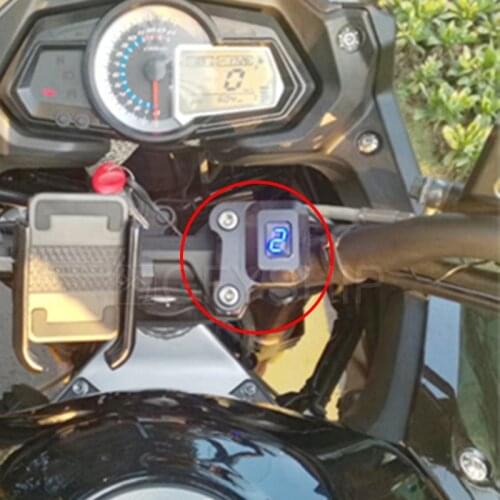 Motorcycle 1-6 Level Gear Indicator Digital Gear Meter With Bracket For Benelli 300 TNT300 BN300 BJ250-15 BJ300GS TNT 300
