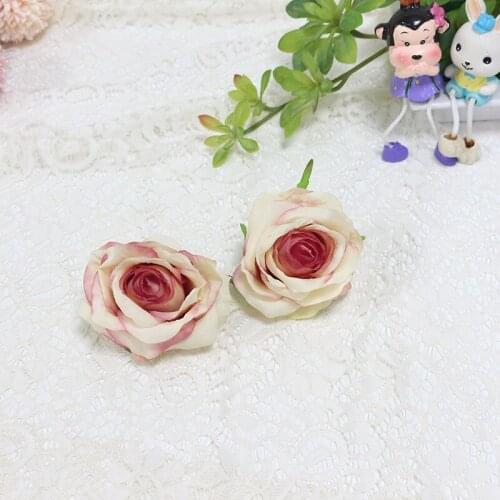 Artificial rose flower heads DIY flower arrangement wreath arch fake rose head wedding home party decoration