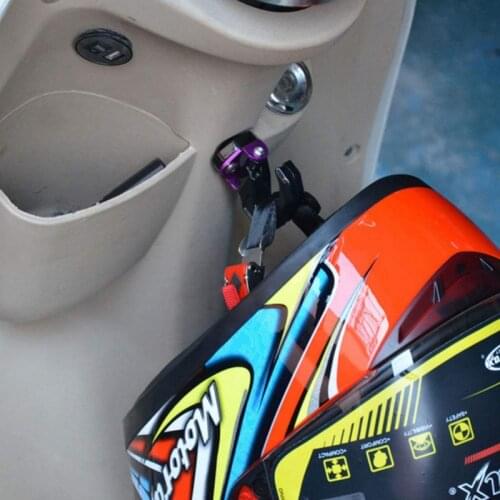 Hot Aluminum Alloy Motorcycle Luggage Helmet Double Hook Mount Motorbike Scooter Helmet Holder Bag Bottle Hook Hanger with Screw